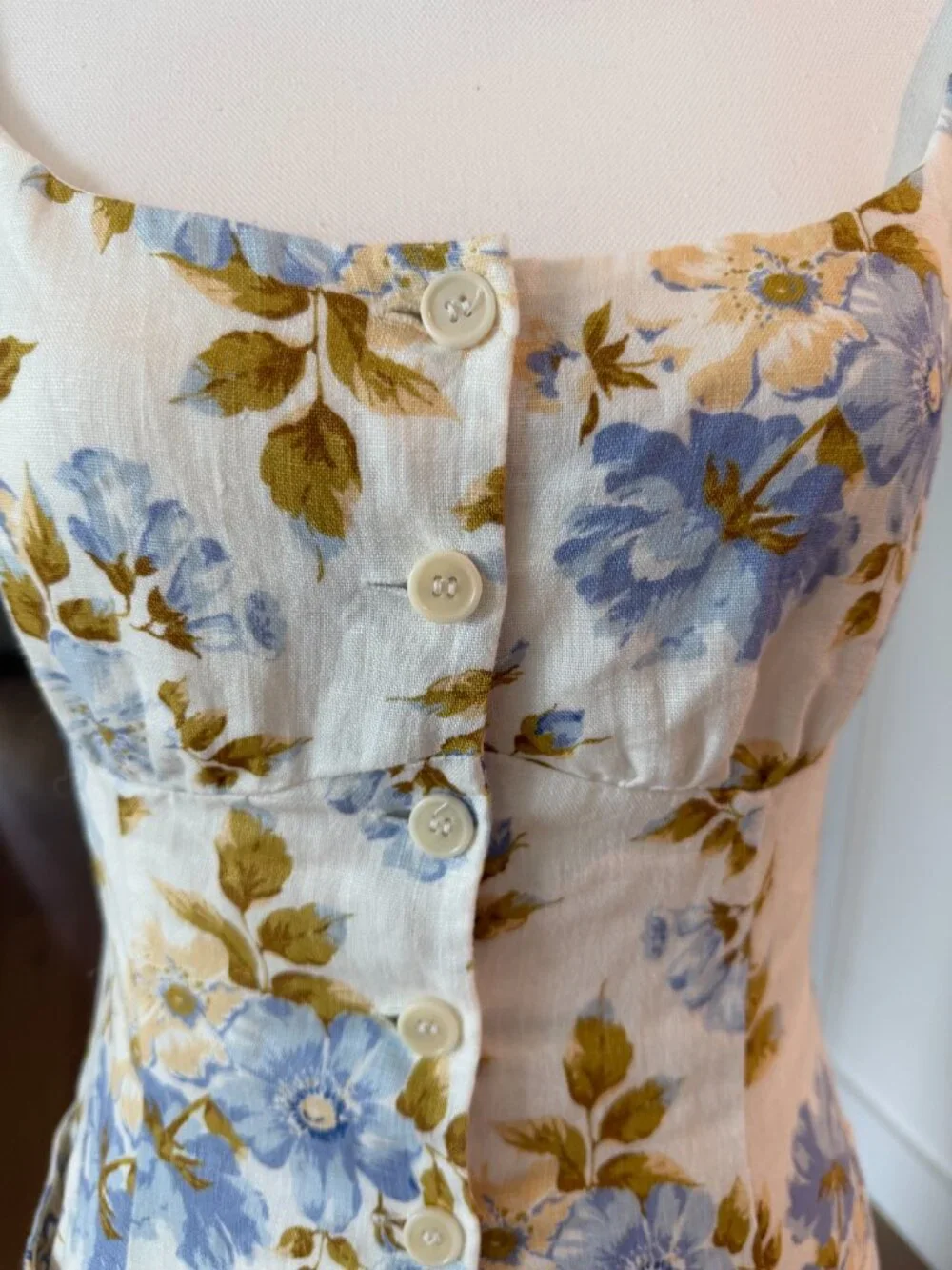 Reformation louisa Linen floral dress maxi - Picture 8 of 8